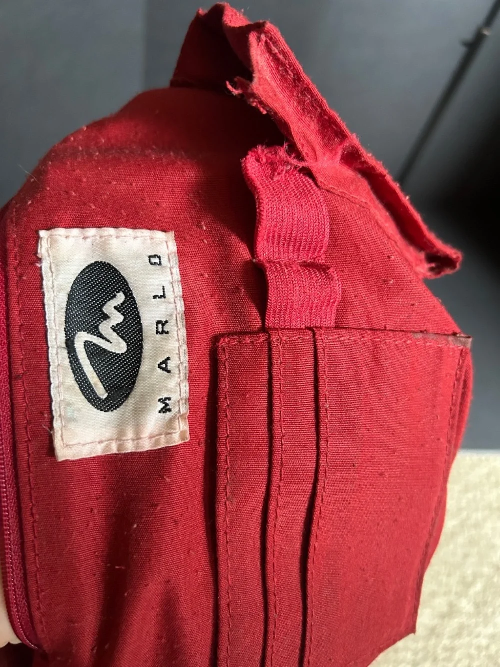Marlo Genuine Leather Red Hobo Shoulder Bag | Soft Leather Zip Top Purse
